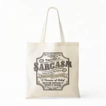 Old Tyme Sarcasm Tote Bags