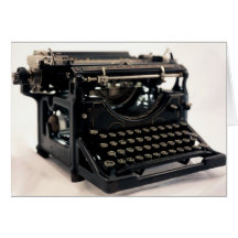 Old Typewriter Cards