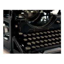 Old Typewriter Postcard
