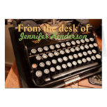 Old Typewritter Note Cards