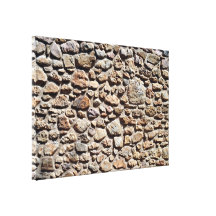Old Vintage Stone Wall With Different Size Of Ston Canvas Prints