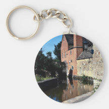 Old water mill, Lower Slaughter, Cotswolds, Englan Key Chains