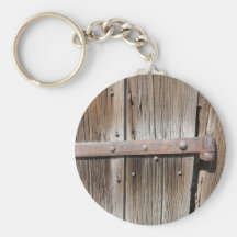 Old Weathered Wood and Rusty Metal Key Chains