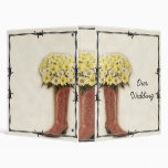 Old West Boot Bouquet 1 Wedding Album Binder