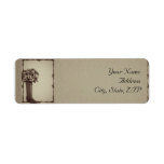 Old West Boot Bouquet Vintage Return Address Labels