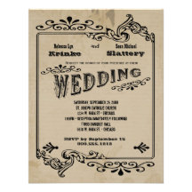 Old West Inspired Customizable Wedding Invite