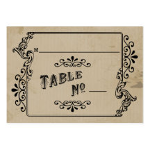 Old West Inspired Table Place Card Business Card Templates