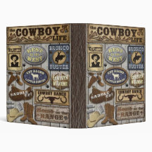 Old West Theme Binder