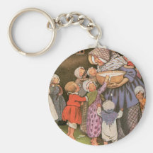 Old Woman in the Shoe Key Chain
