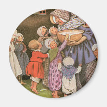 Old Woman in the Shoe Magnet