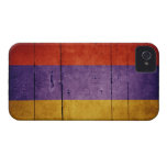 Old Wood Armenia Flag Case-Mate iPhone 4 Cases