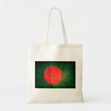 Old Wood Bangladesh Flag Bag