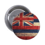 Old Wood Hawaii Flag; Buttons