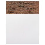 Old Wood Image Letterhead