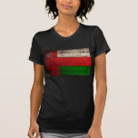 Old Wood Oman Flag; Tee Shirt
