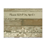 Old Wood RSVP gold tint Postcard