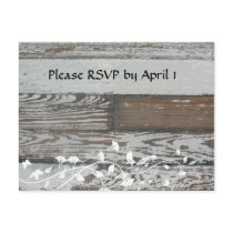 Old Wood RSVP Postcard