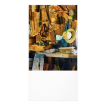 Old Wood Shop Custom Photo Card