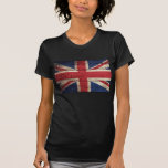 Old Wood United Kingdom Flag; T-shirt