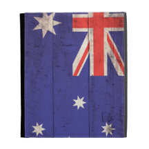 Old Wooden Australia Flag iPad Folio Cover