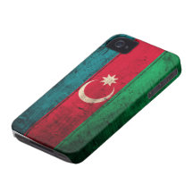 Old Wooden Azerbaijan Flag iPhone 4 Case-Mate Case