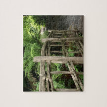 old wooden bridge puzzle