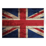 Old Wooden British Flag cards
