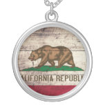 Old Wooden California Flag necklaces