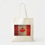 Old Wooden Canadian Flag bags