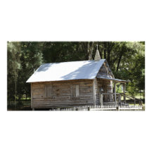 Old Wooden Church Photo Card Template