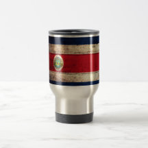Old Wooden Costa Rican Flag Mug