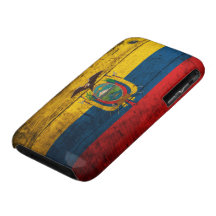Old Wooden Ecuador Flag iPhone 3 Case-Mate Cases