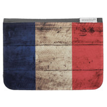 Old Wooden France Flag; Kindle Cases