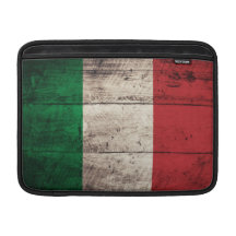 Old Wooden Italy Flag MacBook Air Sleeves