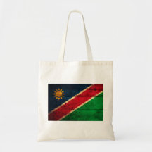 Old Wooden Namibia Flag Canvas Bag