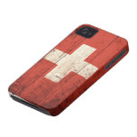 Old Wooden Swiss Flag casemate cases