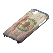 Old Wooden West Virginia Flag iPhone 5 Cover