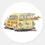 oLd wOOdY Round Stickers