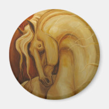 Old World Horse Refrigerator Magnet