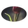Old World Light, Tulip Stem, artography, Oval Sticker