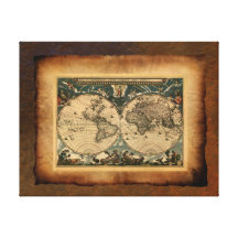 Old World Map Art Poster Canvas Prints