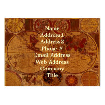 Old World Map Business Card