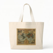 Old World Map Gifts Canvas Bags
