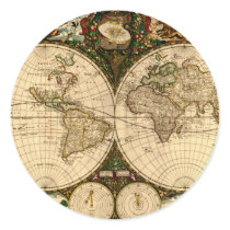 Old World Map  Gifts Stickers