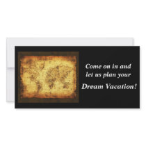 Old World Map Invitation Photo Card