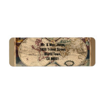 Old World Map Labels