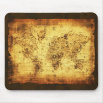 Old World Map Mousepad