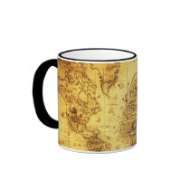 Old World Map Mugs