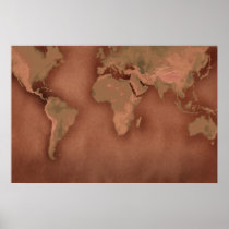 old world map posters