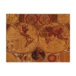 OLD WORLD MAP TRAVEL OFFICE INVITATION postcards